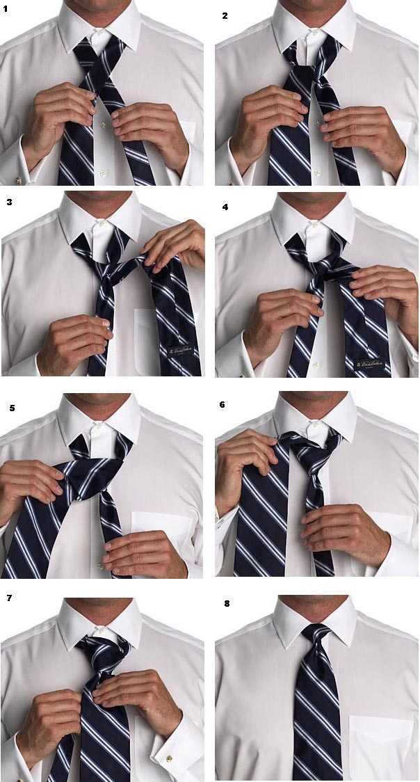 Самый легкий способ завязать галстук пошагово фото