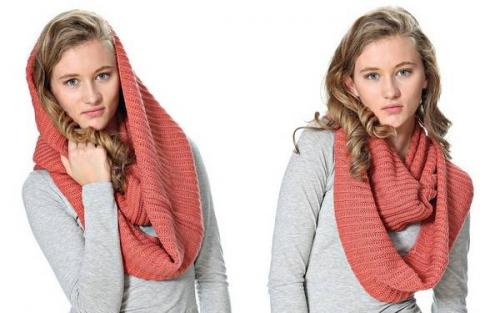 Как завязать легкий шарф-хомут. Как носить шарф-хомут – простые и эффектные образы