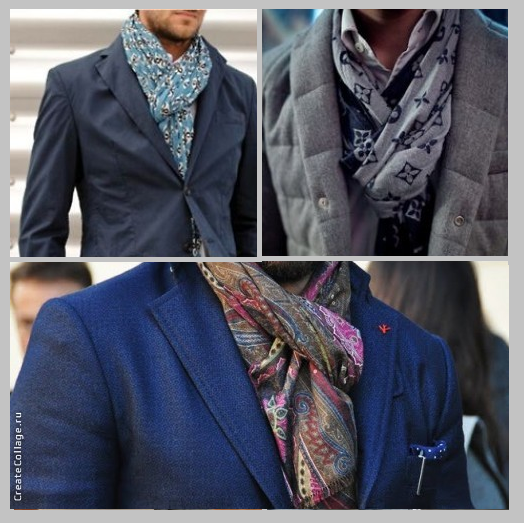 Как красиво завязать шарф на шее под пальто мужское